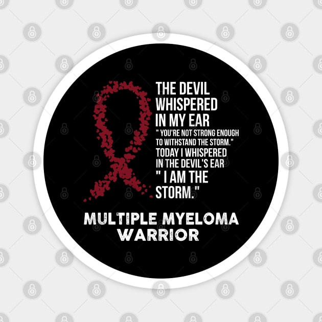 The Devil- Multiple myeloma Awareness Support Ribbon Magnet by HomerNewbergereq